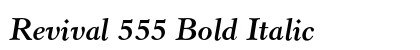 Revival 555 Bold Italic Preview