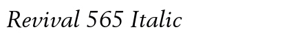Revival 565 Italic Preview