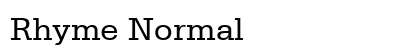 Rhyme Normal preview