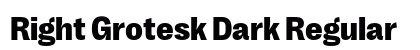Right Grotesk Dark Regular preview