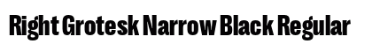 Right Grotesk Narrow Black Regular preview