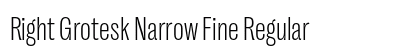 Right Grotesk Narrow Fine Regular preview