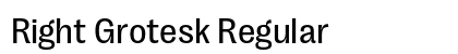 Right Grotesk Regular preview