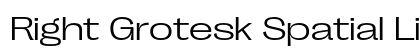 Right Grotesk Spatial Light Regular preview