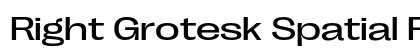 Right Grotesk Spatial Regular preview