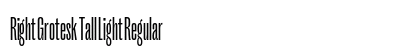 Right Grotesk Tall Light Regular preview