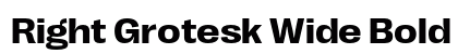 Right Grotesk Wide Bold preview
