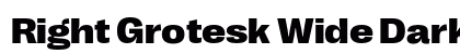 Right Grotesk Wide Dark Regular preview