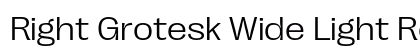 Right Grotesk Wide Light Regular preview