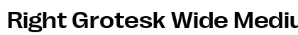 Right Grotesk Wide Medium Regular preview