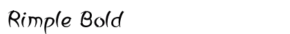 Rimple Bold preview