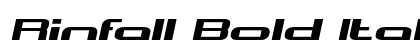 Rinfall Bold Italic Preview