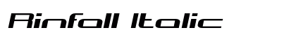 Rinfall Italic Preview