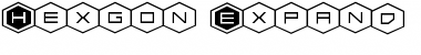 Download HEX:gon Expanded Font Download HEX:gon Expanded Font