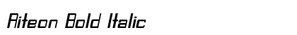Riteon Bold Italic Preview
