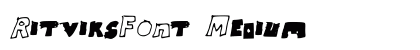 RitviksFont Medium preview