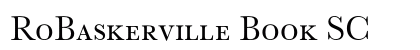 RoBaskerville Book SC Preview