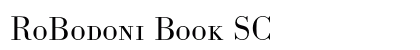 RoBodoni Book SC Preview