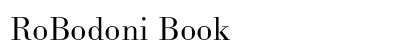 RoBodoni Book preview