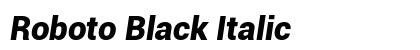 Roboto Black Italic preview
