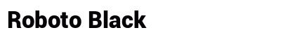 Roboto Black Preview