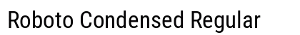 Roboto Condensed Regular Preview