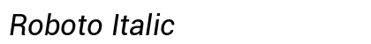 Roboto Italic preview