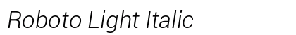 Roboto Light Italic Preview