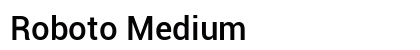 Roboto Medium preview