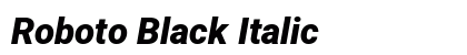 Roboto Black Italic preview
