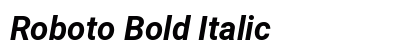 Roboto Bold Italic Preview