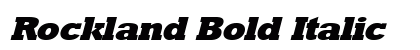 Rockland Bold Italic Preview