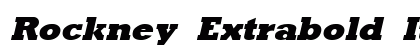 Rockney Extrabold Italic preview