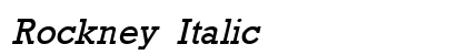 Rockney Italic preview