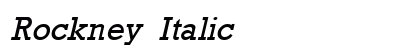 Rockney Italic preview