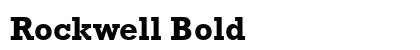 Rockwell Bold Preview