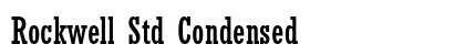 Rockwell Std Condensed Preview