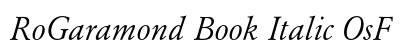 RoGaramond Book Italic OsF Preview