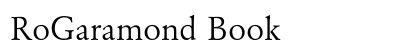 RoGaramond Book preview
