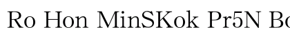 Ro Hon MinSKok Pr5N Book preview