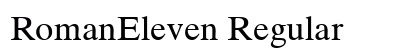 RomanEleven Regular preview