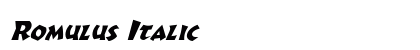 Romulus Italic preview