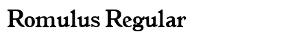 Romulus Regular Preview