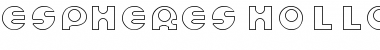 Espheres Hollow Regular Font