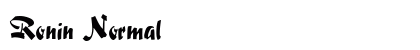 Ronin Normal preview