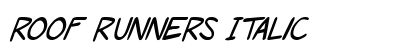 Roof runners Italic preview