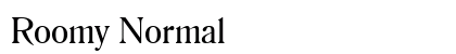 Roomy Normal preview