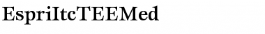 Download EspriItcTEEMed Font