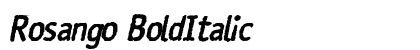 Rosango BoldItalic Preview