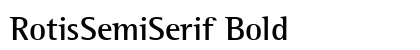 RotisSemiSerif Bold preview